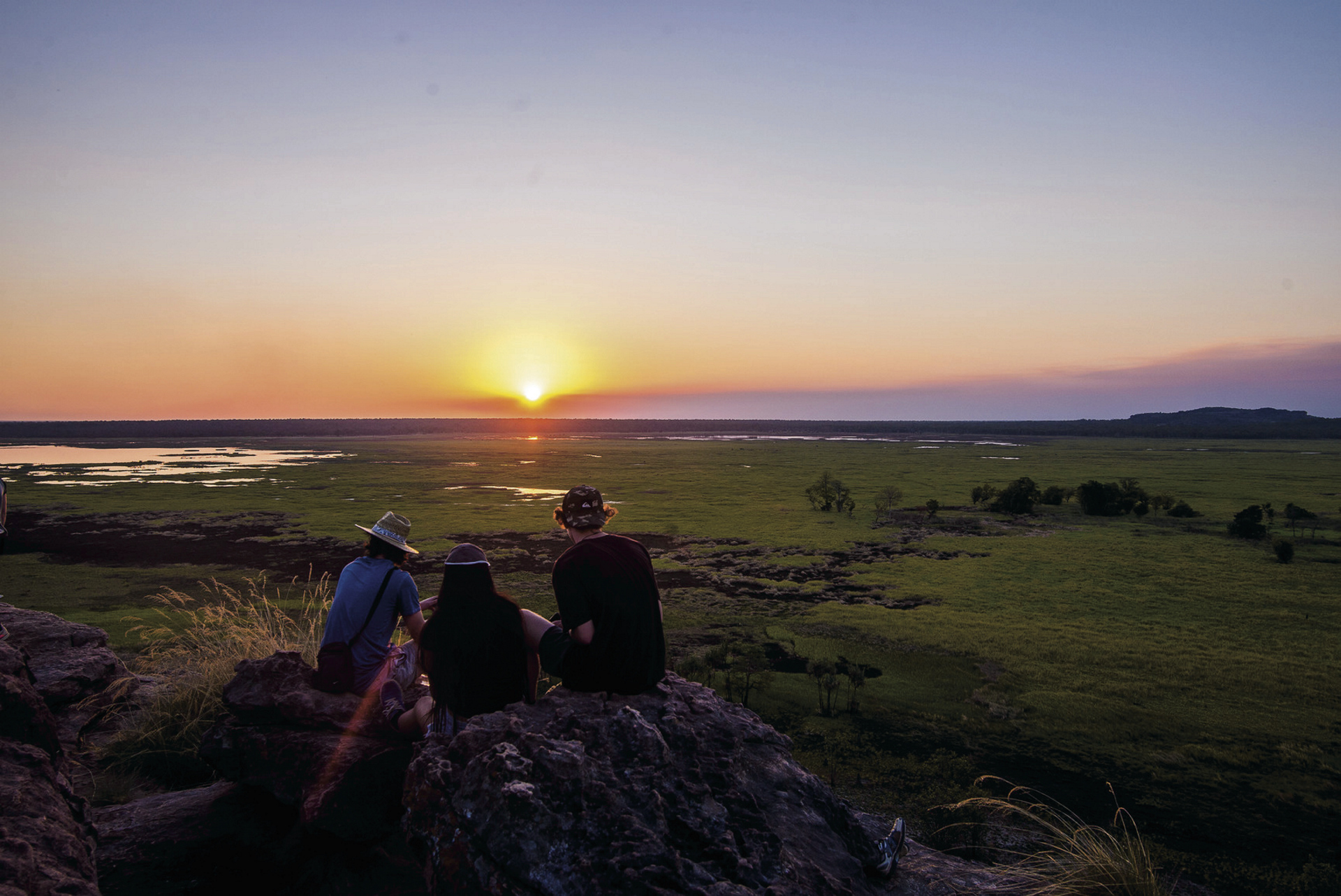 Sonnenuntergang am Ubirr Rock