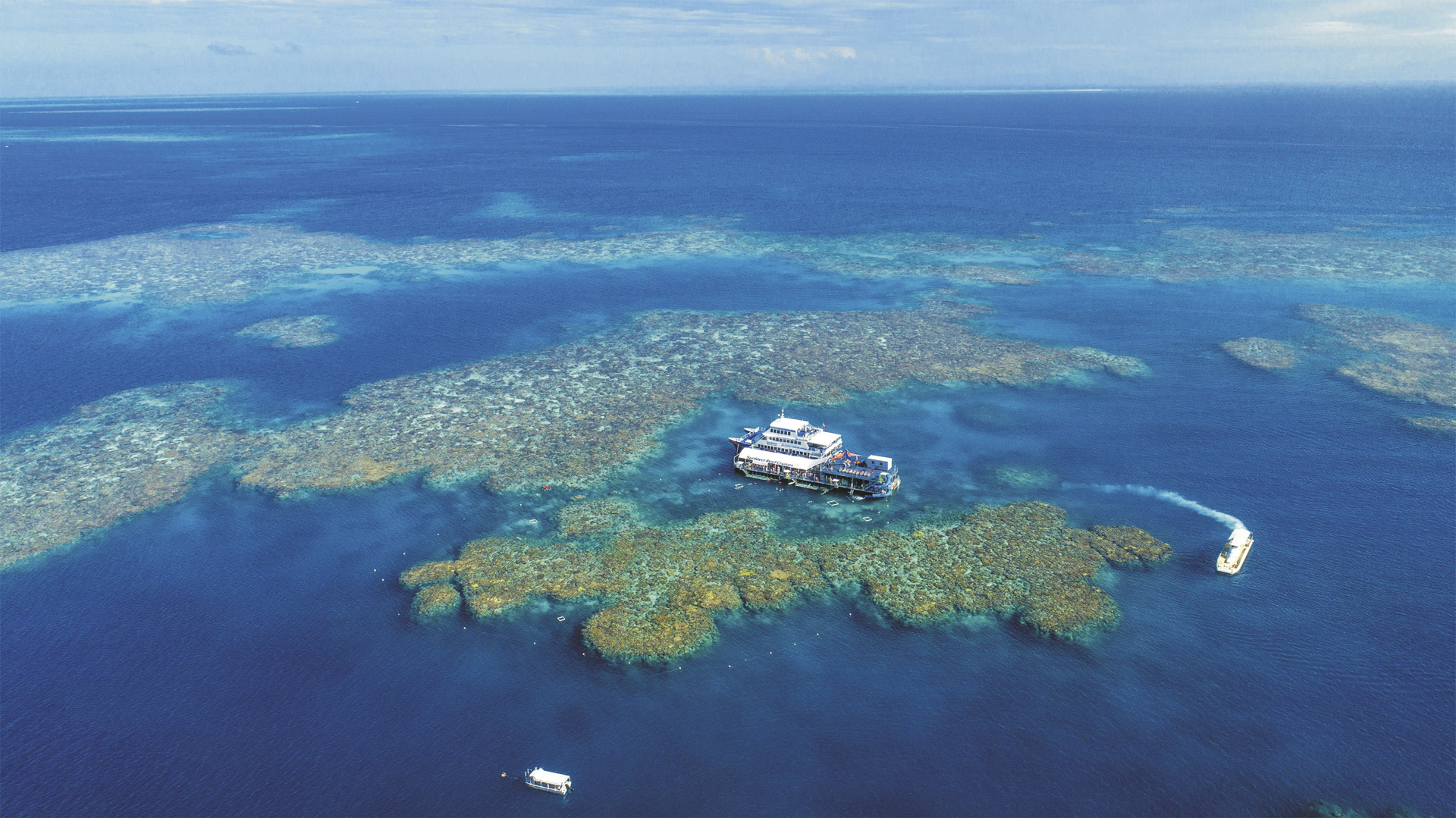 Pontoon am Moore Reef