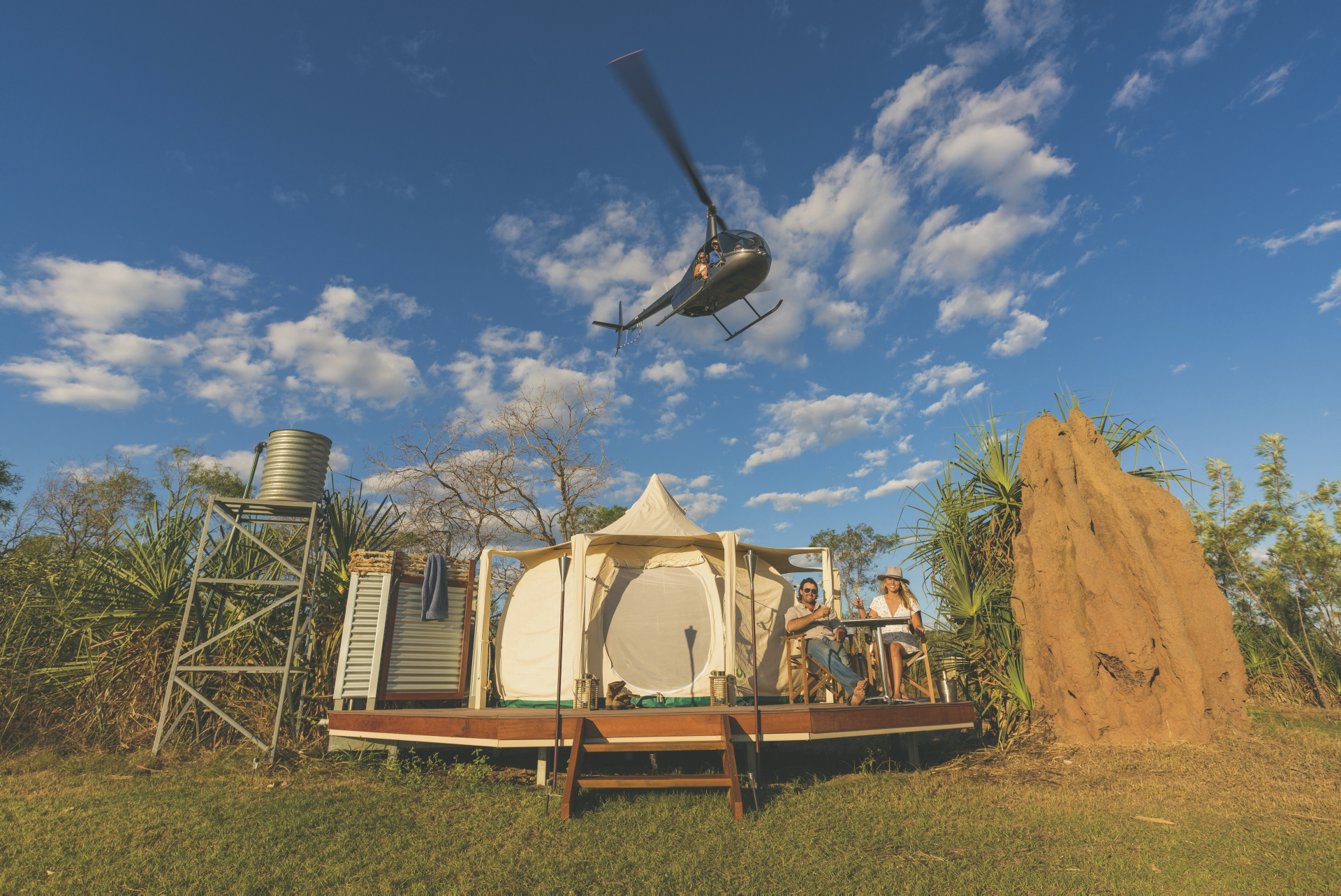Deluxe Lotus Belle Glamping Zelt, ©Matt Wright Explore the Wild